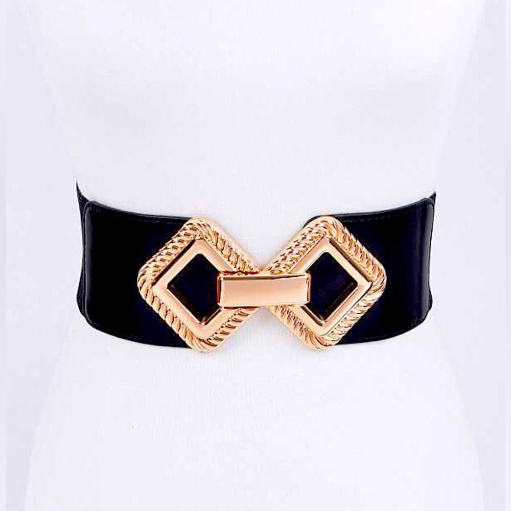 Plus Size Chunky Elastic Statement Belt